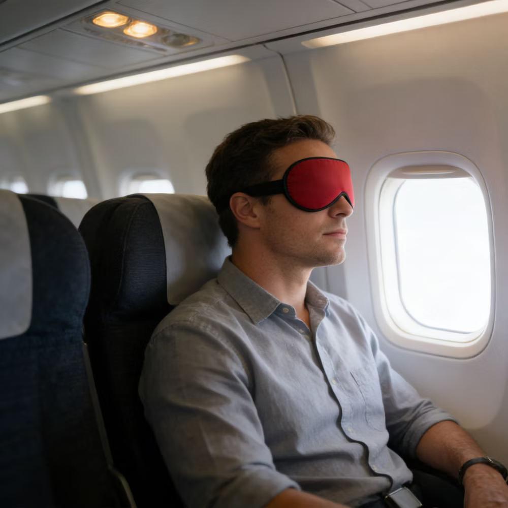 Silk Sleep Mask Soft Eye Mask Adjustable Strap Light Blocking Sleeping Eye Cover for Travel Nap Night Sleep - Image 14