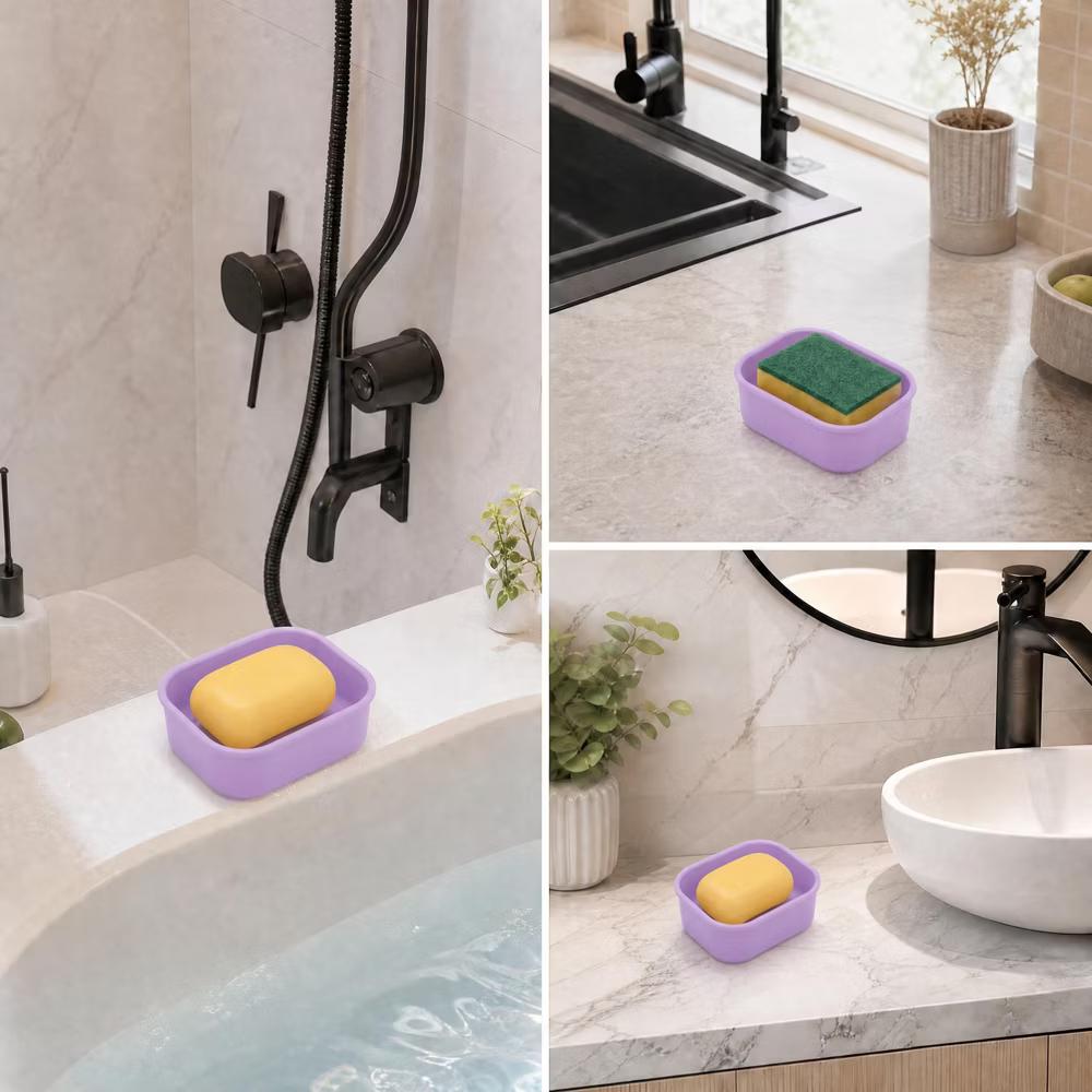 Square Soap Dish With Lid 1 Pc - Image 24