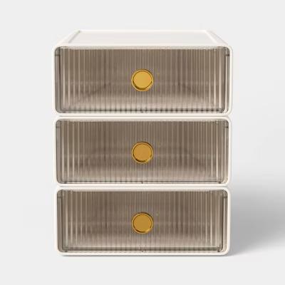 Small Stackable Drawers Set of 3 Cream - Image 2