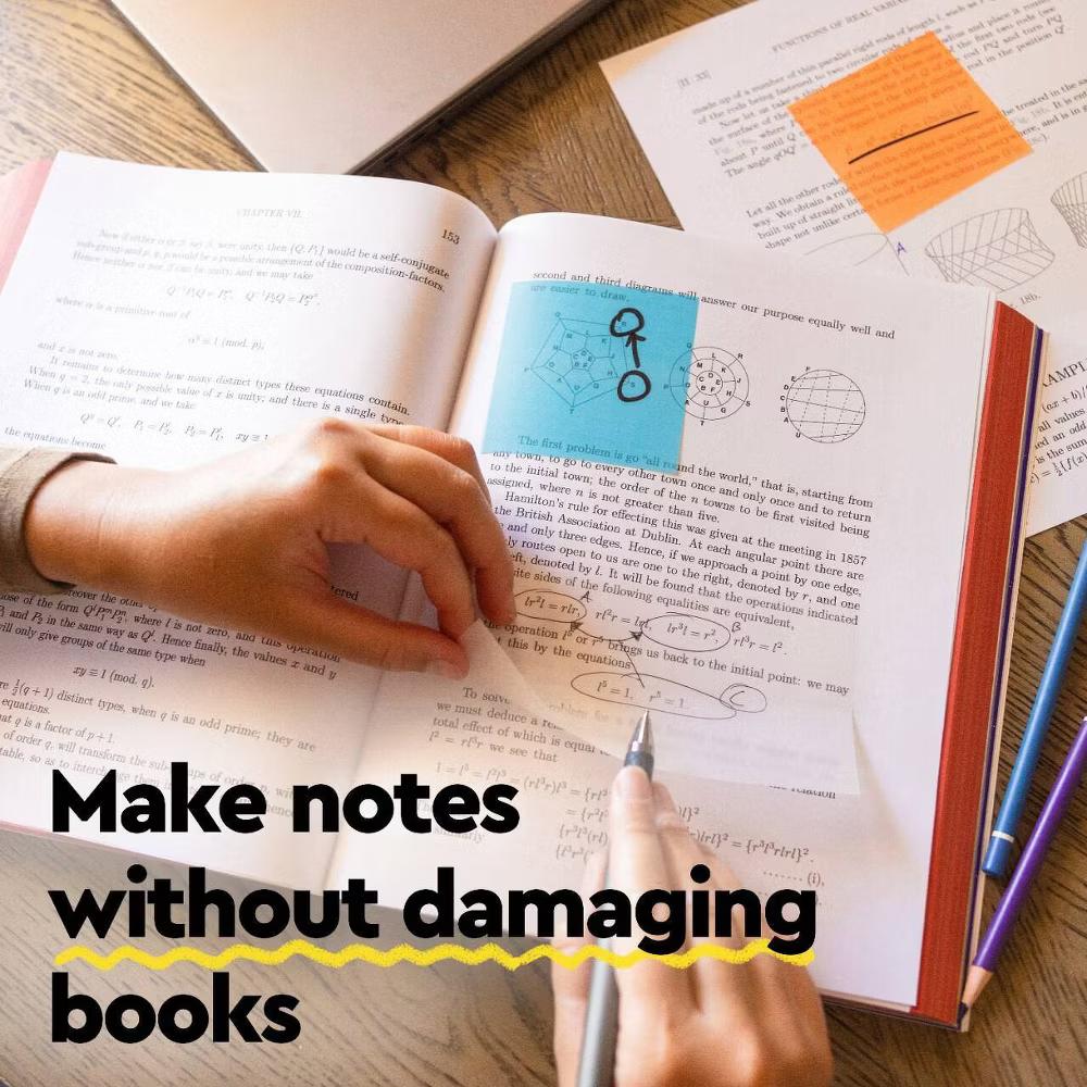 3"x6" Transparent Sticky Notes 36 Sheets - Image 3
