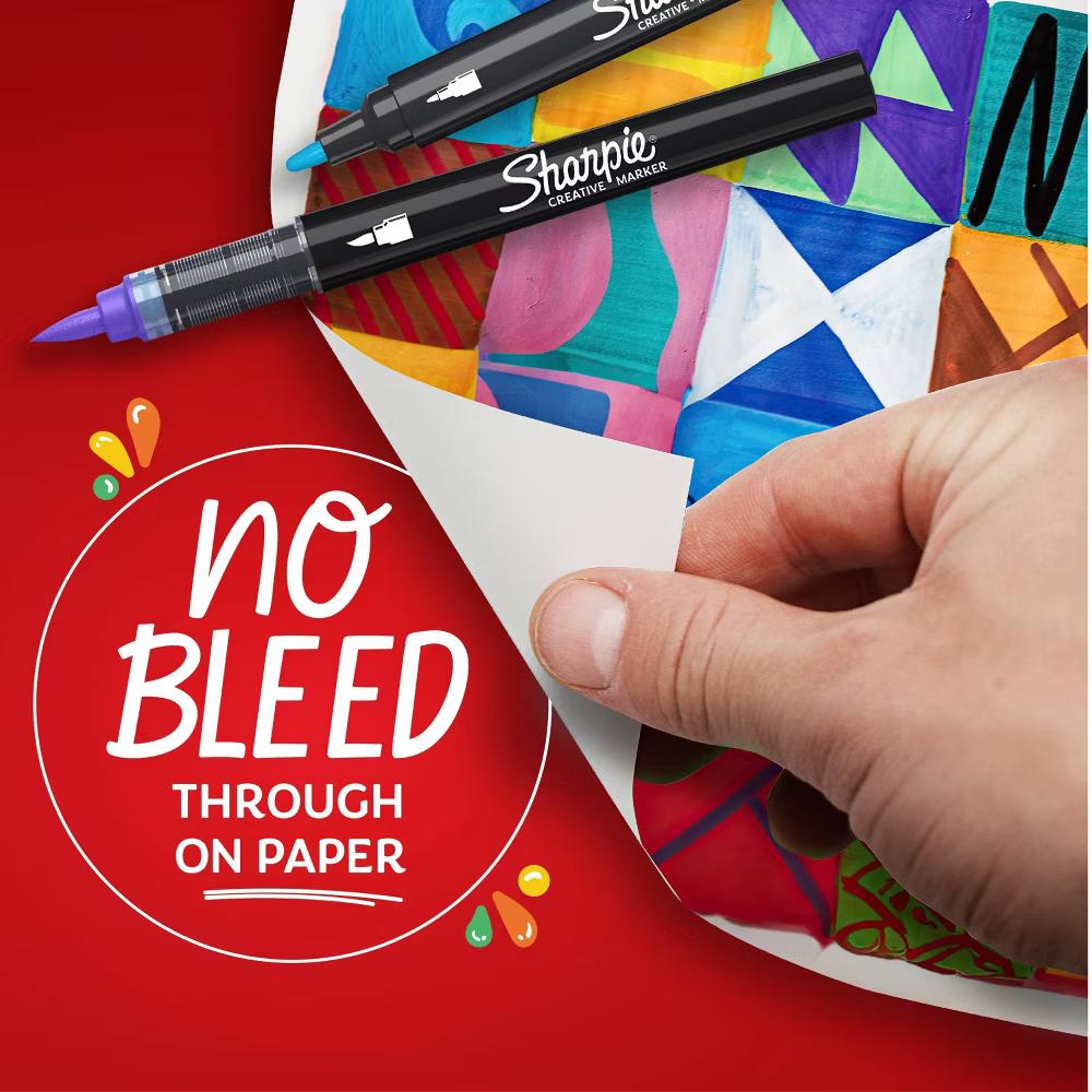 12pk Creative Markers Bullet Tip Colorful Gifting: Permanent Medium Point Art & Stationery for Ages 8 - Image 3