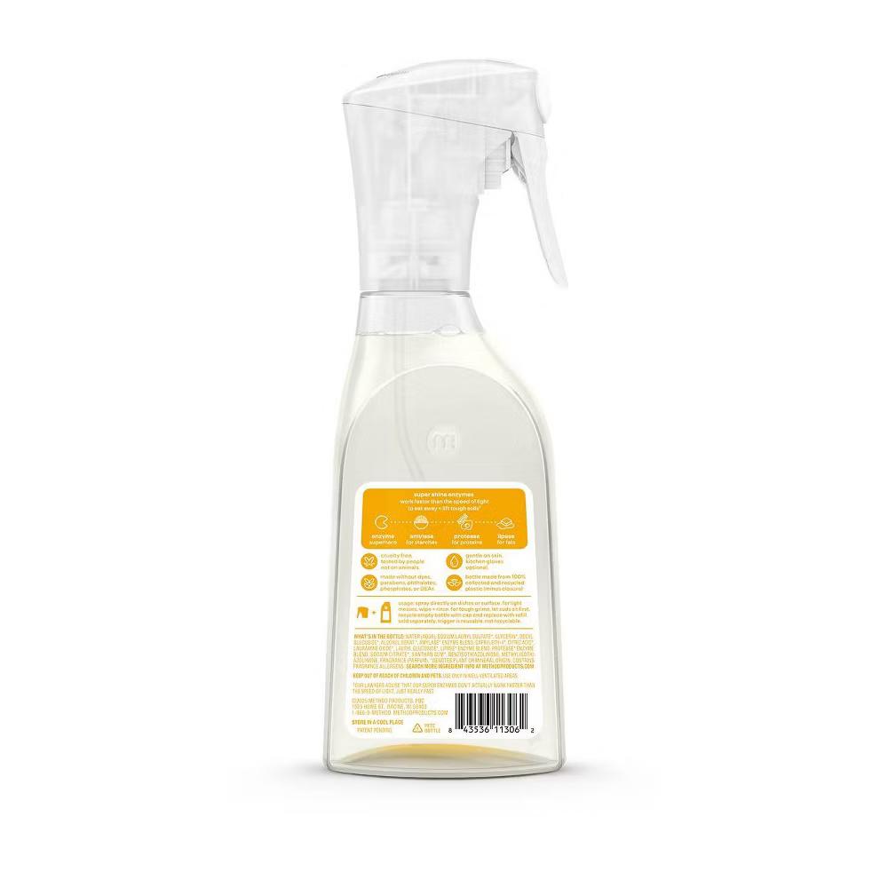 Method Super Shine Foaming Dish Spray Powered By Enzymes Coastal Citrus - Image 6