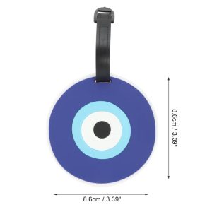 Circles Luggage Tag Blue 1 Pc