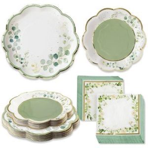 Botanical Garden 62 Piece Party Tableware Set (16 Guests) | 00251NA-KIT