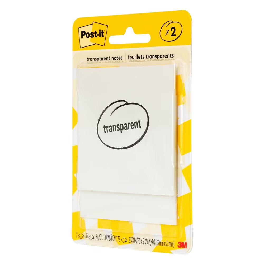 3"x3" Transparent Sticky Notes 2pk - Image 11