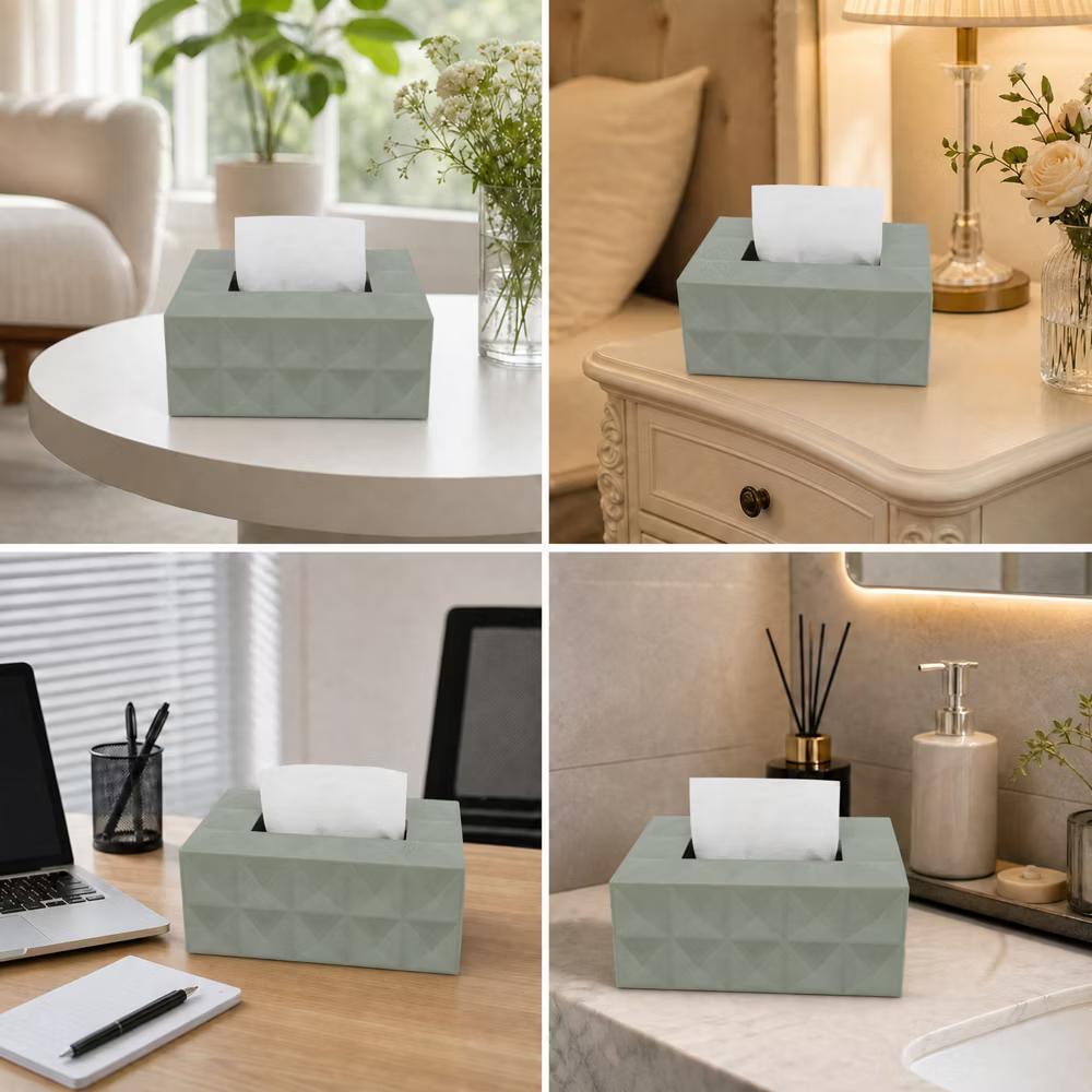 Rectangular Tissue Box Cover 1 Pc - Image 3