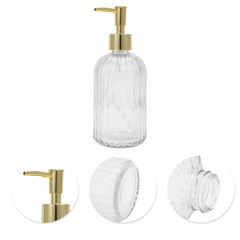 Convenient Vertical Stripe Soap Dispenser 13.53oz 1 Pc - Image 10