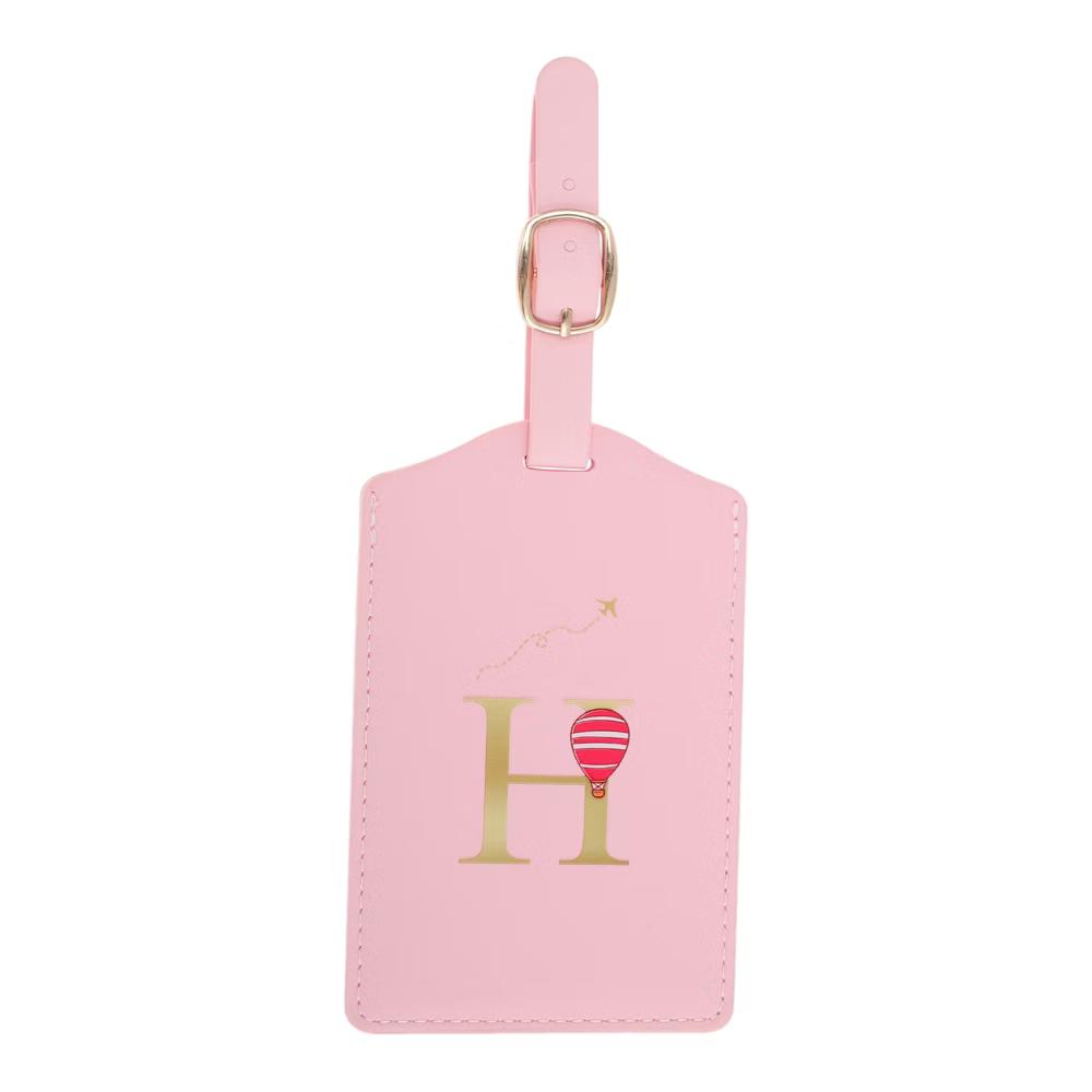 Letter Luggage Tag Pink 1 Pc - Image 26