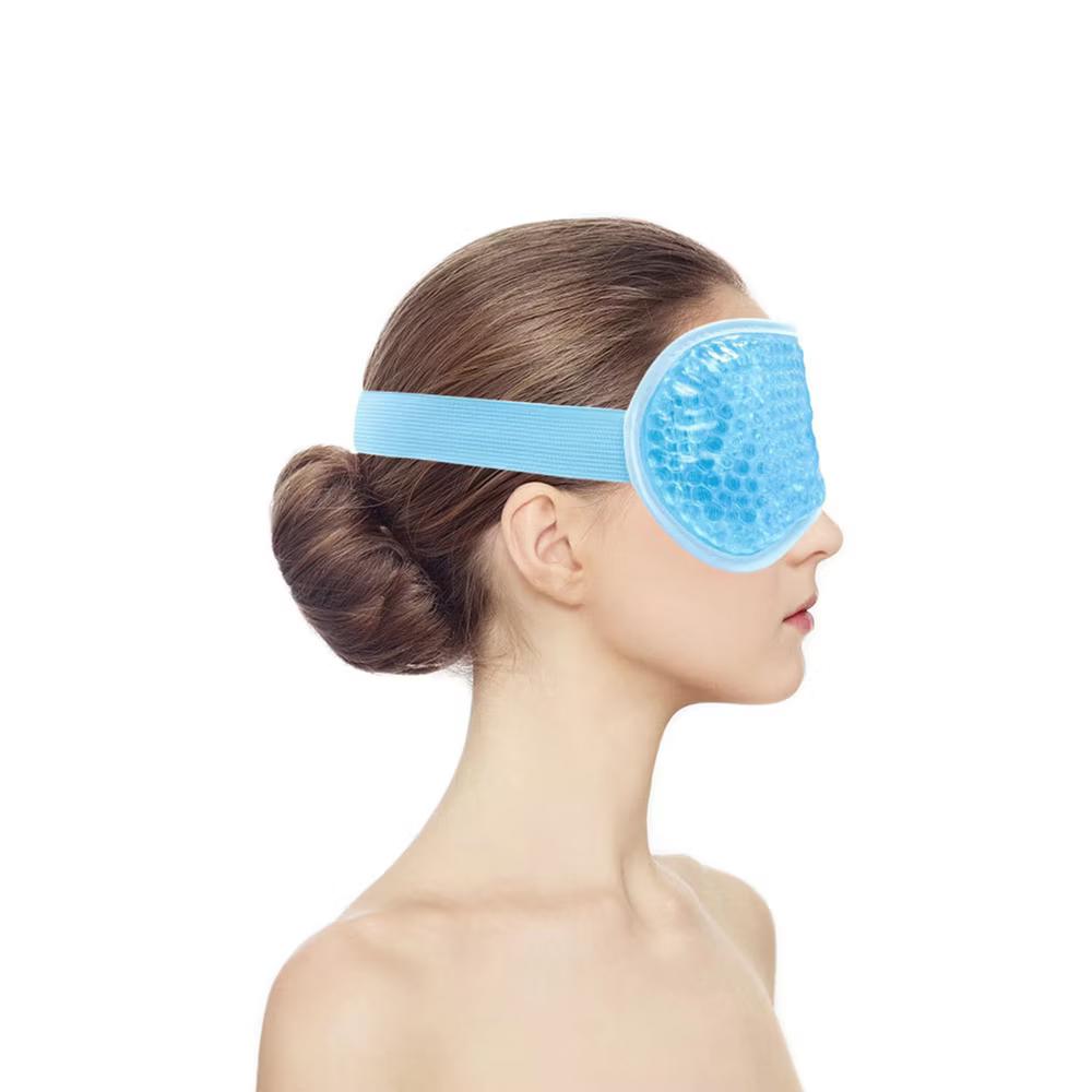 Reusable Gel Bead Eye Mask Hot and Cold Compress PVC Eye Cover with Adjustable Strap - Image 16