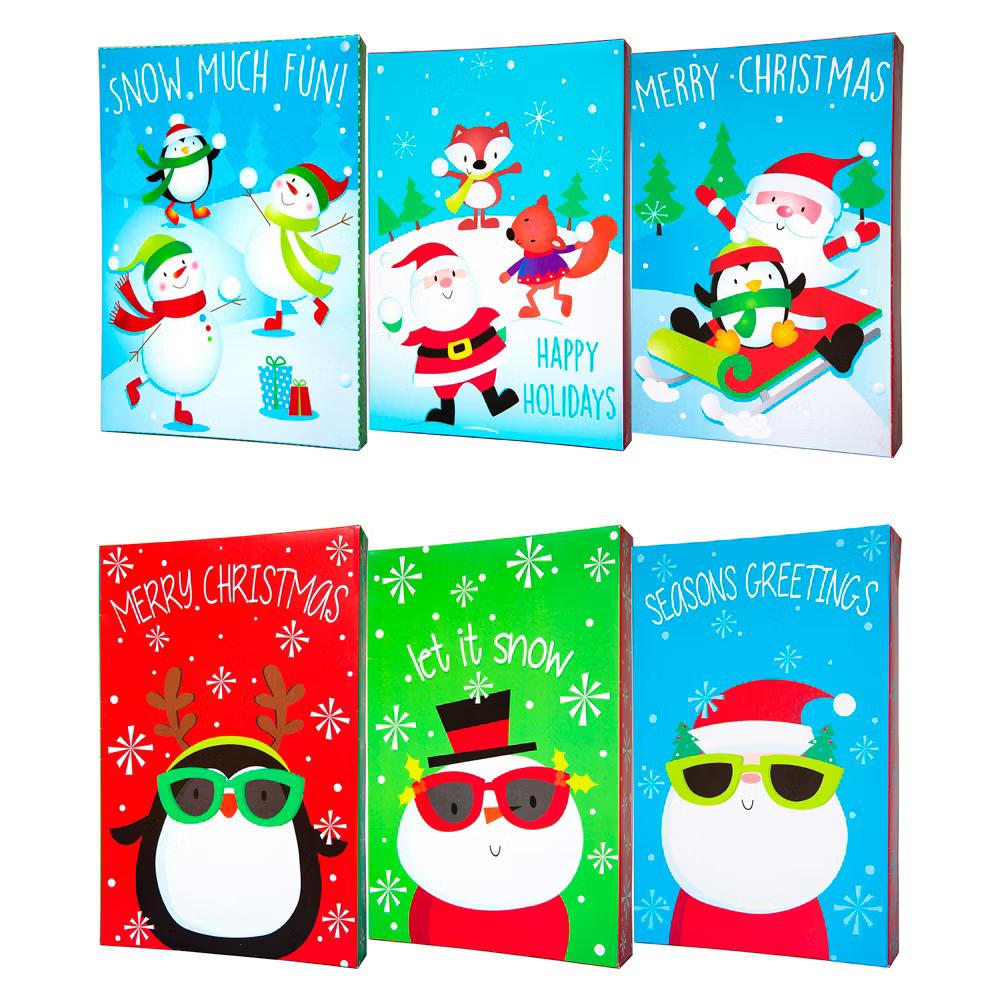 Lindy Bowman Pack of 6 Assorted Medium Christmas Holiday Gift Boxes - Image 2