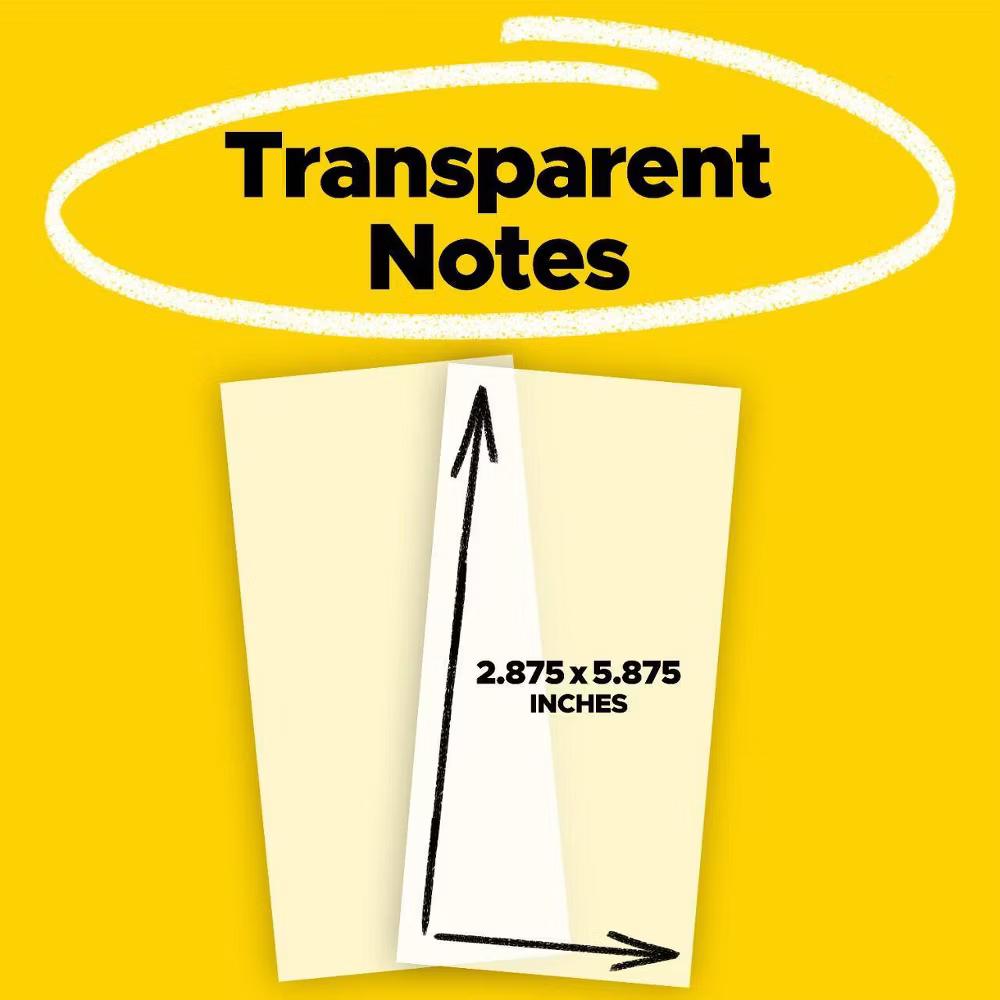 3"x6" Transparent Sticky Notes 36 Sheets - Image 10