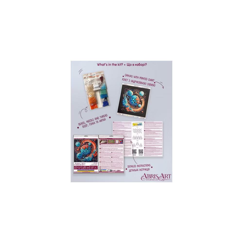 Art Mini Bead embroidery kit - Cosmic energy