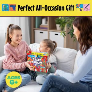 As Seen On TV 5-Minute Crafts 1000 Pieces Arts and Crafts Supplies Colorful Fuzzy Sticks Sequins Kids 6+ Non Toxic