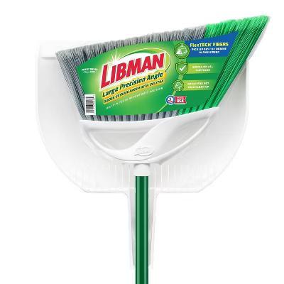 Libman Large Precision Angle Broom with Dustpan: Steel Handle, Grip Handle, Hanging Loop - Image 6