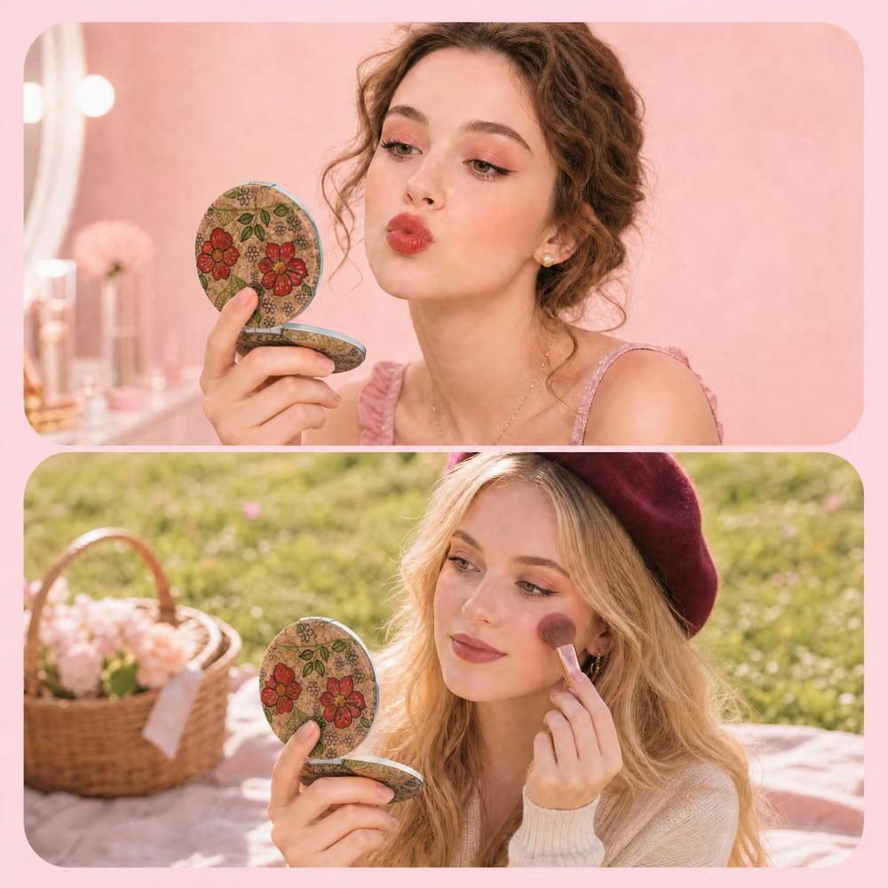 Folding Magnetic Double-Sided Round Makeup Mirror 1 Pc - Image 14