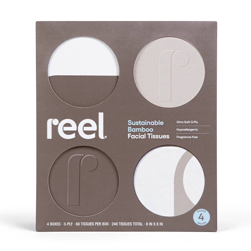 Reel Paper Premium Bamboo 3-Ply Facial Tissue