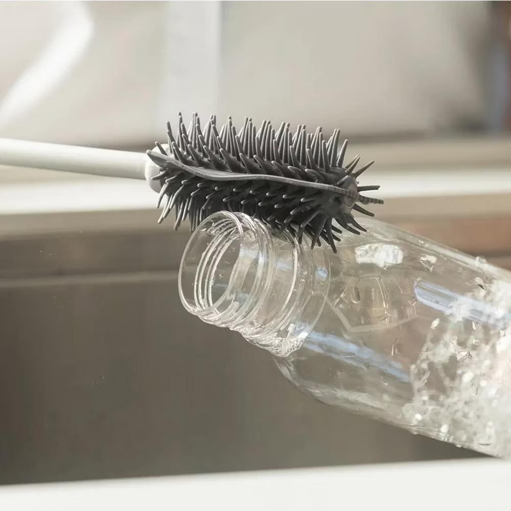 OU Bottle & Glass Brush – Ergonomic, Flexible Bristles for Scratch-Free, Deep Cleaning of Cups, Bottles & Glasses - Image 9