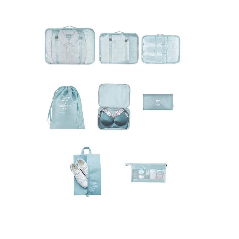 MPM 8 PC Packing Cube Luggage Organizers Set, Travel Packing Bags, Suitcase Bag Set - Image 3