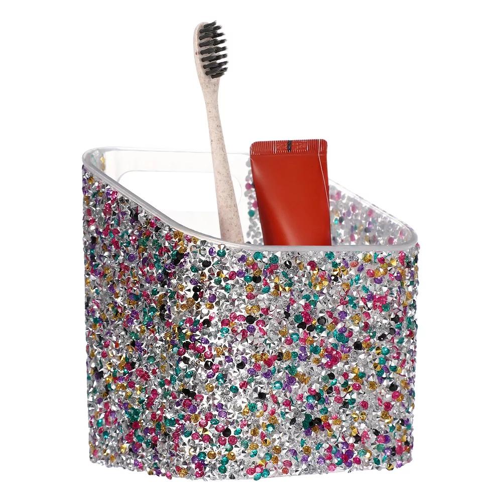 Rhinestone ABS Home Pencil Nail Art Tool Makeup Brush Holder - Image 23