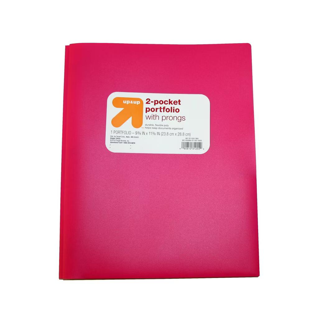 2 Pocket Plastic Folder with Prongs - Image 5