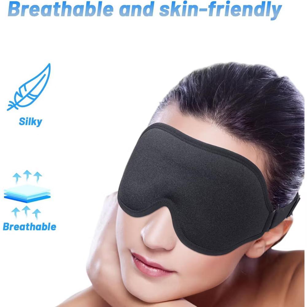 Albatross Health Sleep Eye Mask for Men and Women, Ideal for Lash Extensions, Travel Blackout Night Blindfold with Adjustable Strap - Image 4