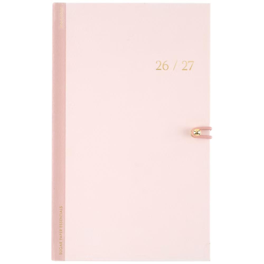 Essentials 4.875"x7.875" Small Casebound 2026-2027 Weekly/Monthly with Bungee Pink - Image 6