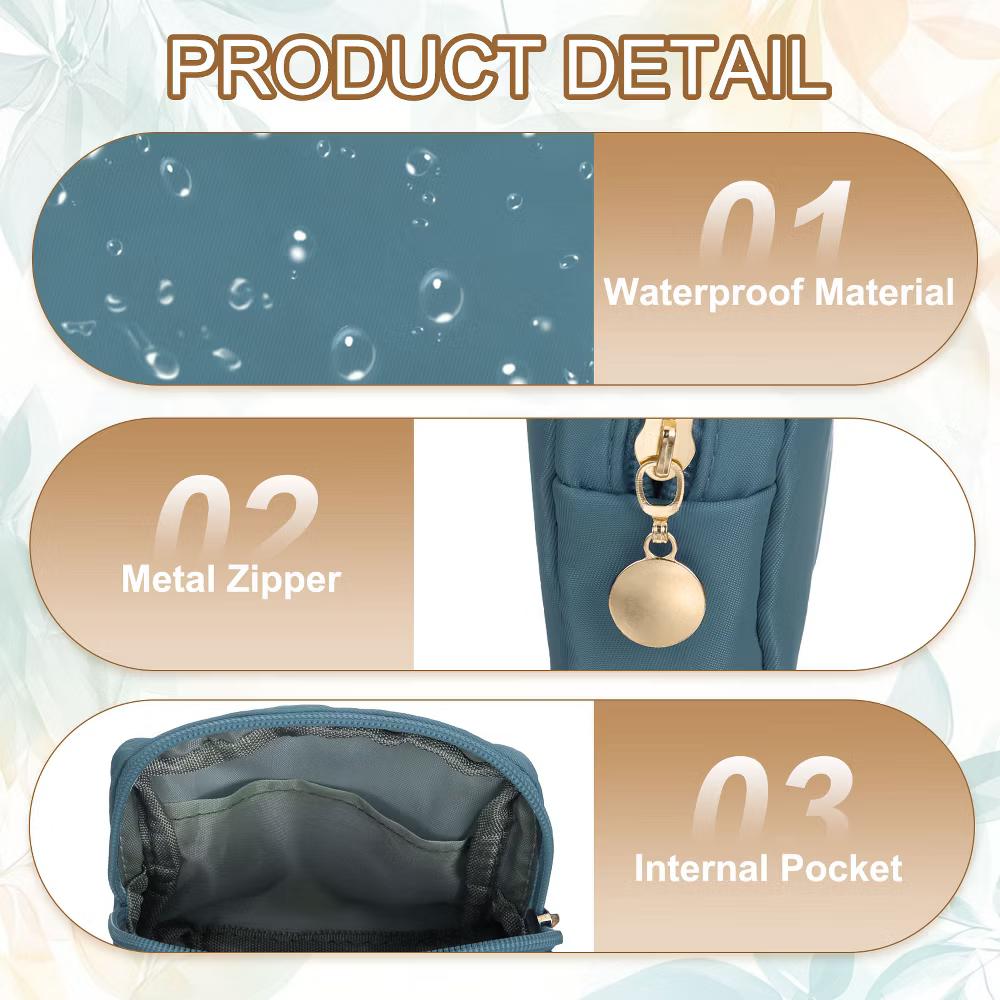 Storage Organize Travel Mini Cute Square Makeup Bag - Image 3