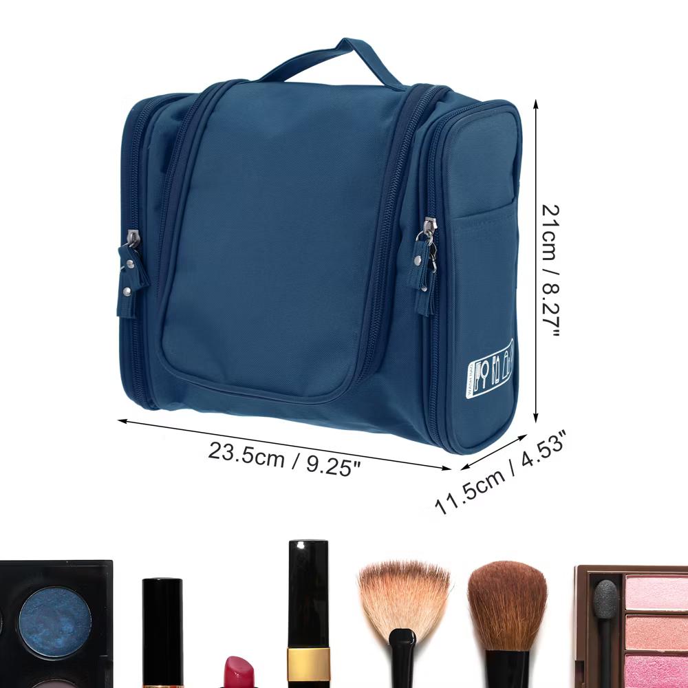 Travel Makeup Bag Travel Toiletry Organizer Makeup Brush Holder Waterproof Oxford Cloth 1 Pc - Image 20