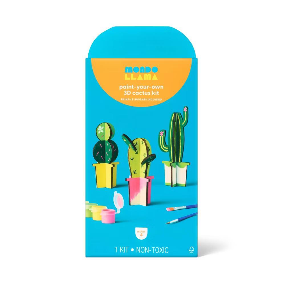 3ct Summer Craft 3D Cactus Painting Activity Kit - Image 3
