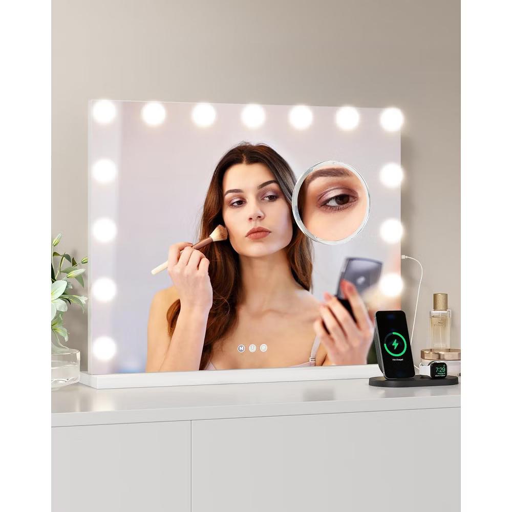 LED Vanity Mirror – Touch Control 3 Light Modes, Dimmable & 360° Rotation Makeup Mirror for Bathroom/Bedroom (1-Piece) - Image 14