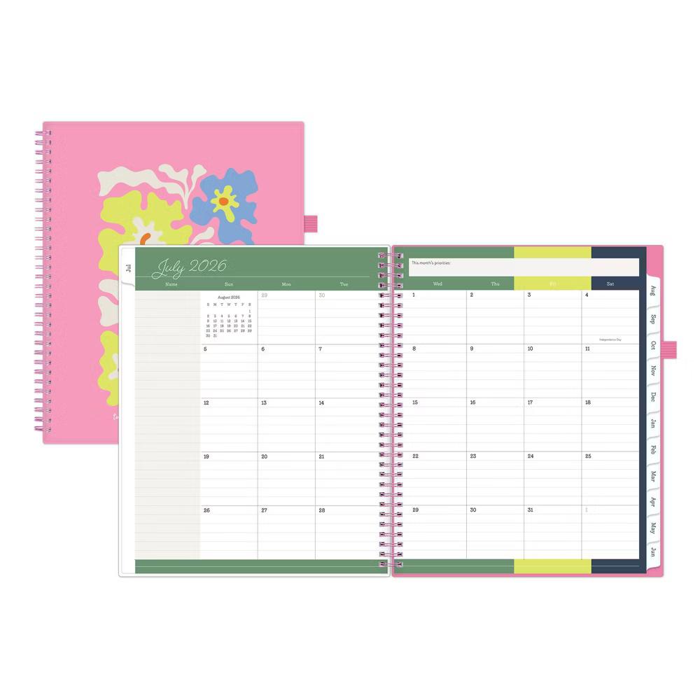Blue Sky Your Year Parent Weekly/Monthly Planner Wirebound 8.5"x11" Rossi Floral - Image 3