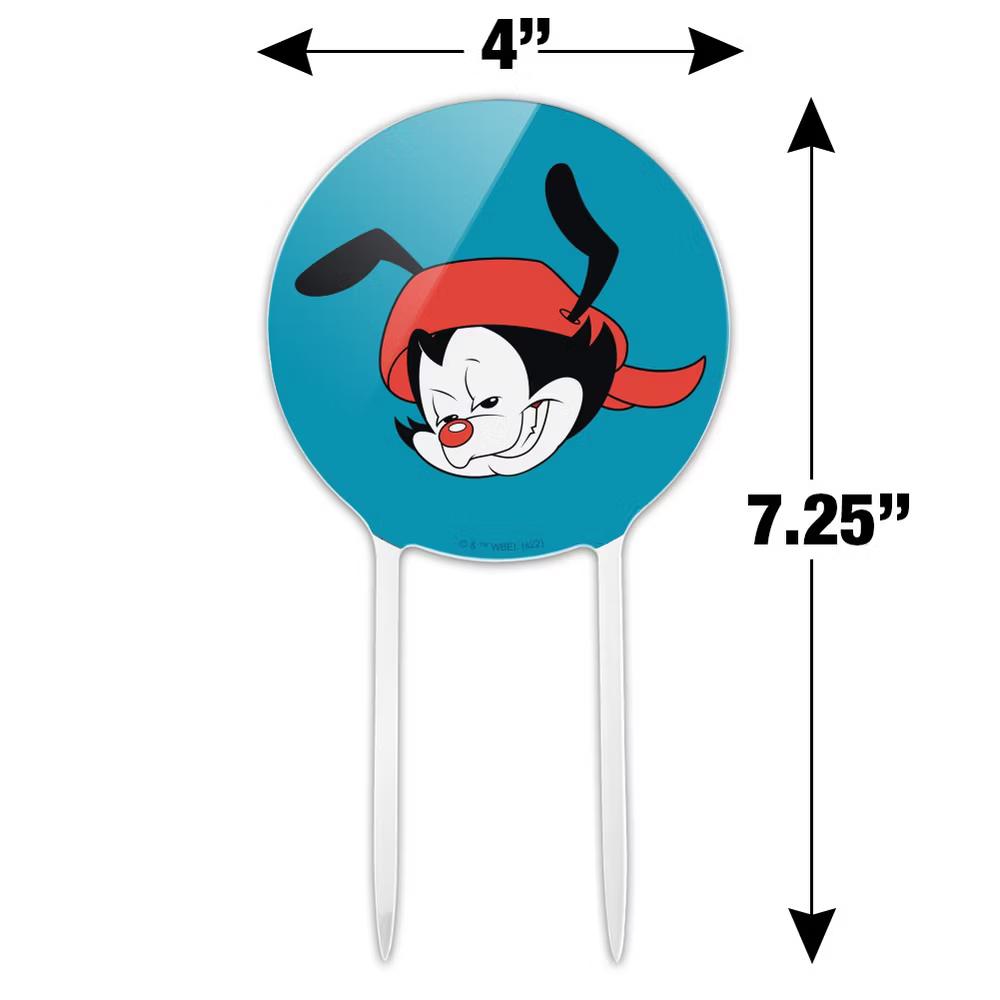 Wakko Head Acrylic Cake Topper Party Decoration for Wedding Anniversary Birthday Graduation - Image 2