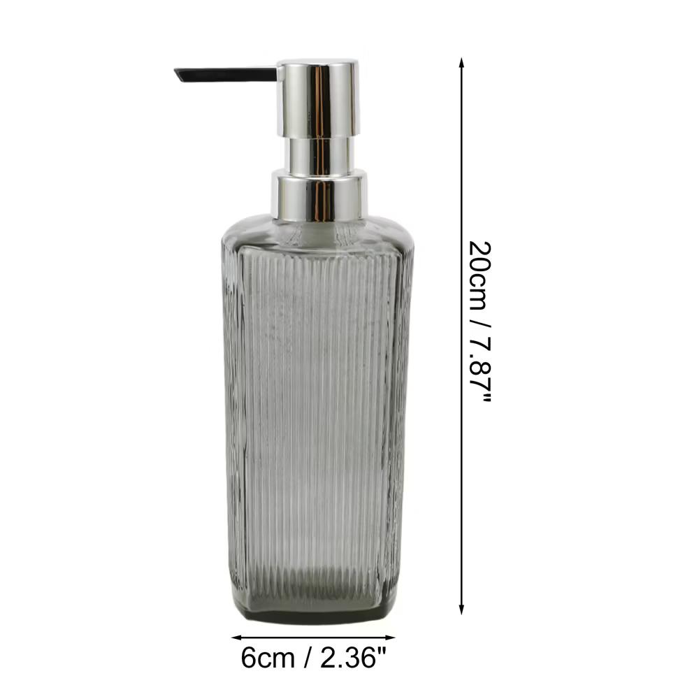 Classic Vertical Lines Soap Pump Dispenser for Bathroom 350ml 1 Pc - Image 34