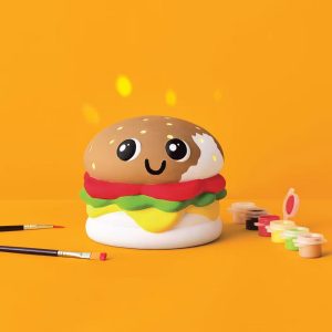 Summer Craft Lit Ceramic Burger Painting Activity Kit