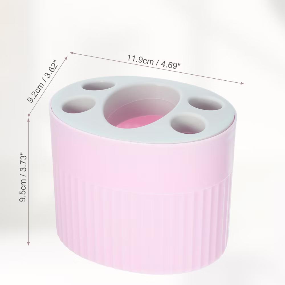 Bathroom 5-Slot Toothbrush Holders 4.69"x3.62"x3.73" 1 Pc - Image 10
