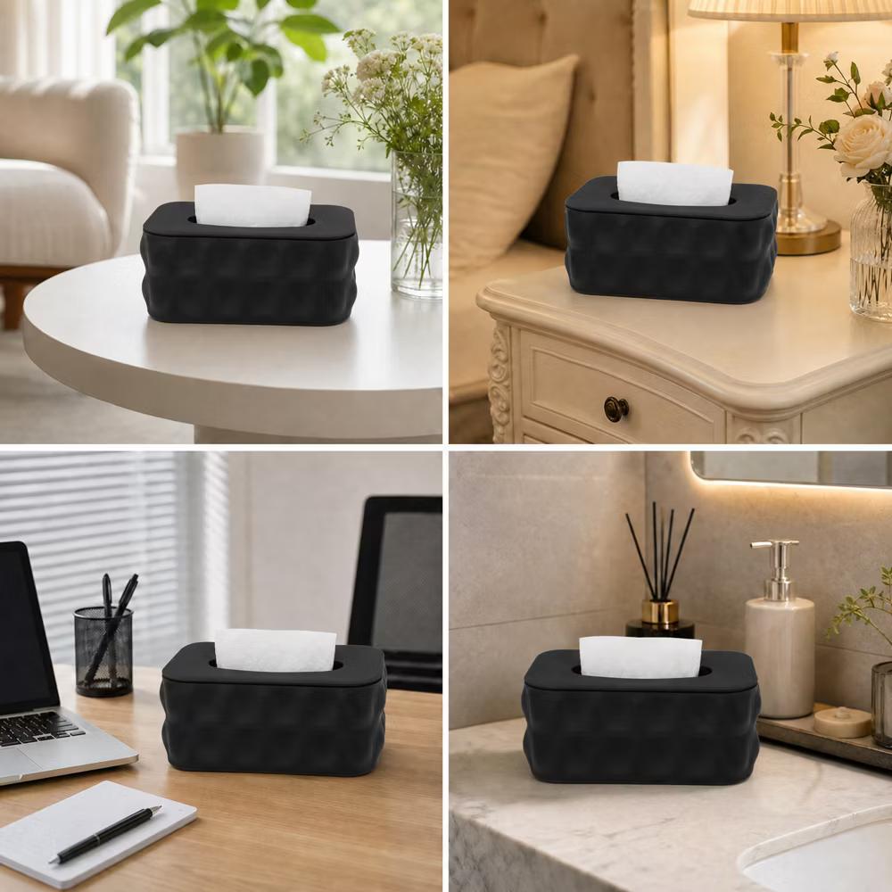 Textured Tissue Box Cover 1 Pc - Image 4