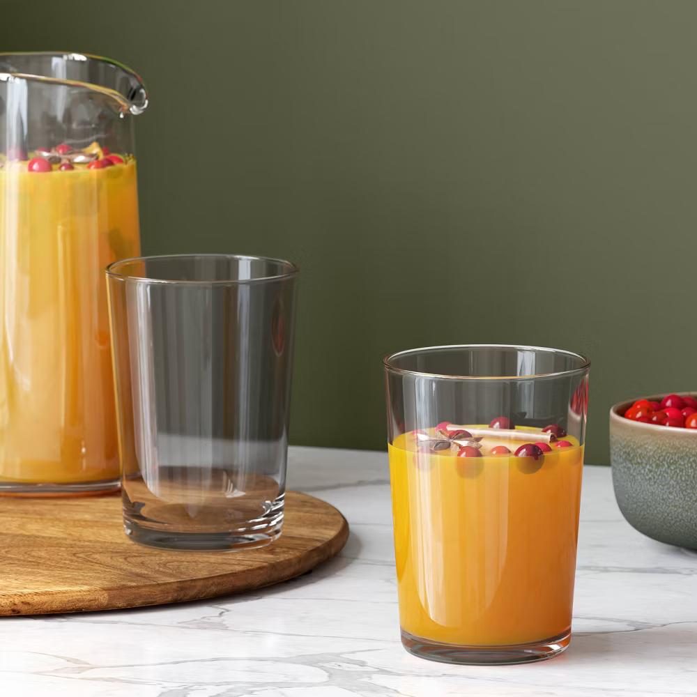 19 fl oz Glass Bower Tall Tumbler Gray - Image 3