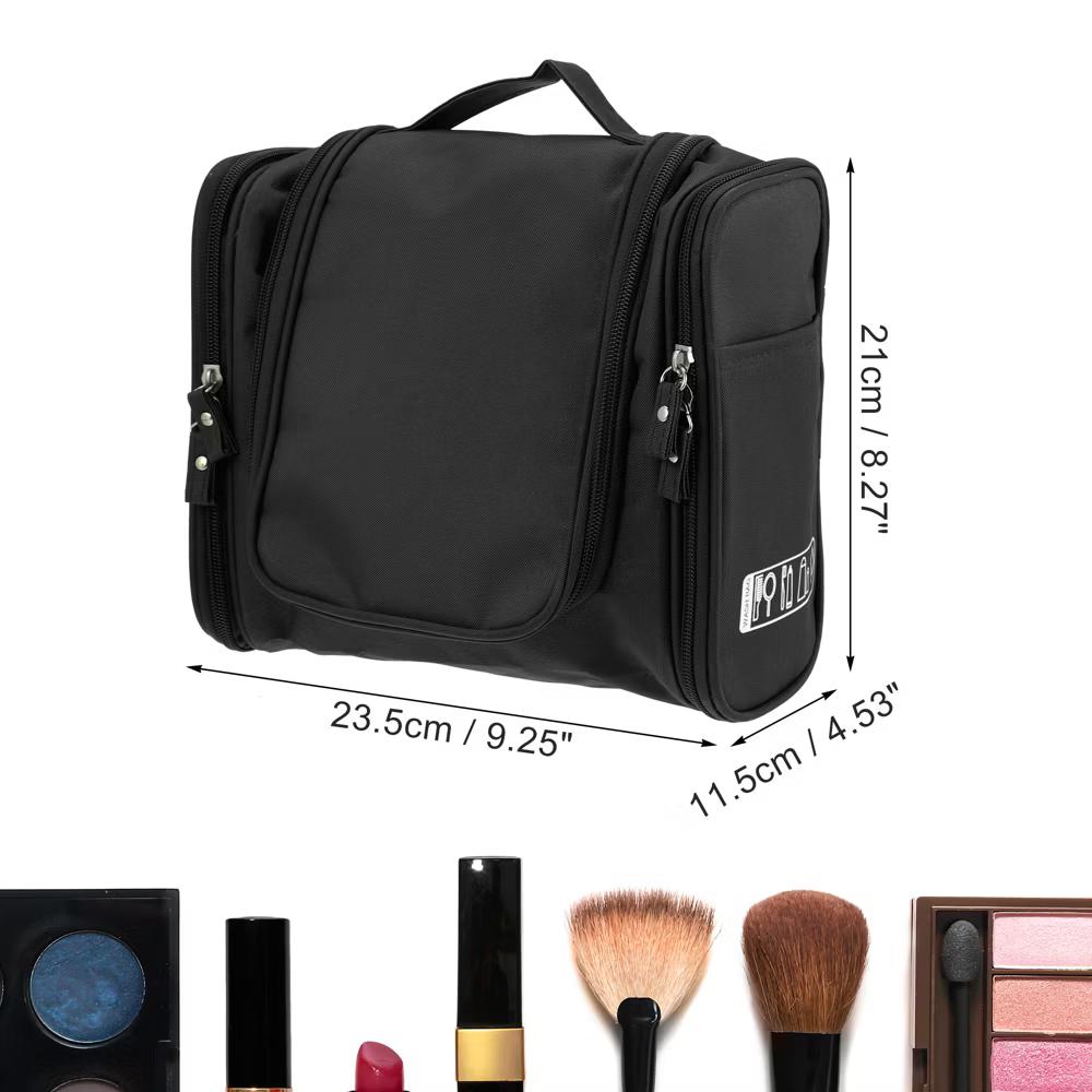 Travel Makeup Bag Travel Toiletry Organizer Makeup Brush Holder Waterproof Oxford Cloth 1 Pc - Image 10
