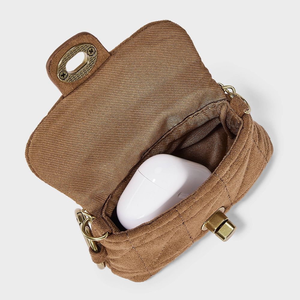 Quilted Turn Lock Clip On Pouch Bag Charm - Image 5