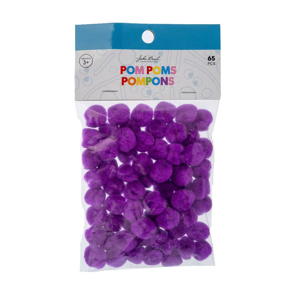 65ct 0.5in Mini Pom Poms for DIY Arts and Crafts, Tiny Acrylic Poms Craft Embellishments - Image 33