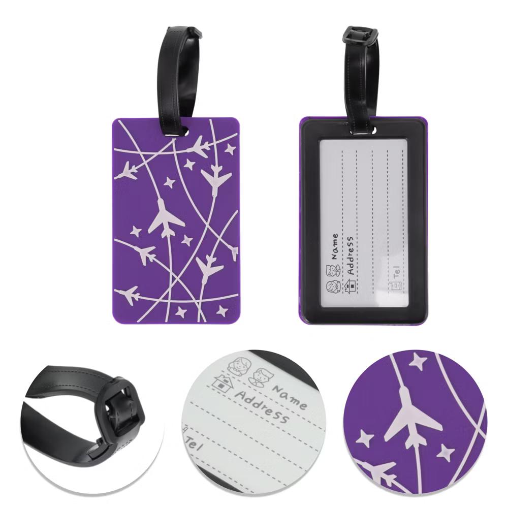 Airplane Lines Pattern Luggage Tag 1 Pc - Image 14
