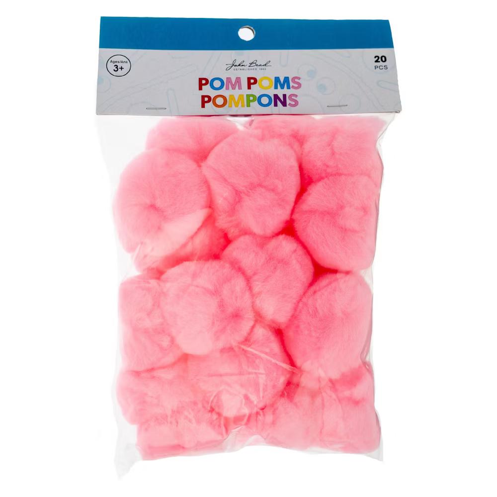 20ct Jumbo Pom Poms for DIY Arts and Crafts, Large Acrylic Poms Craft Embellishments (2 inch) - Image 13