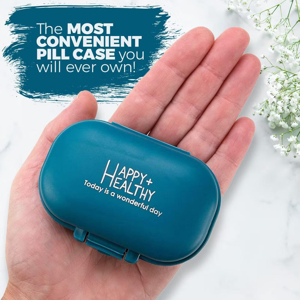 MEDca Pill Organizer: 4 Compartment Travel Medication Carry Case: A Daily Box Vitamin Organizer for Your Pocket or Purse - Image 4