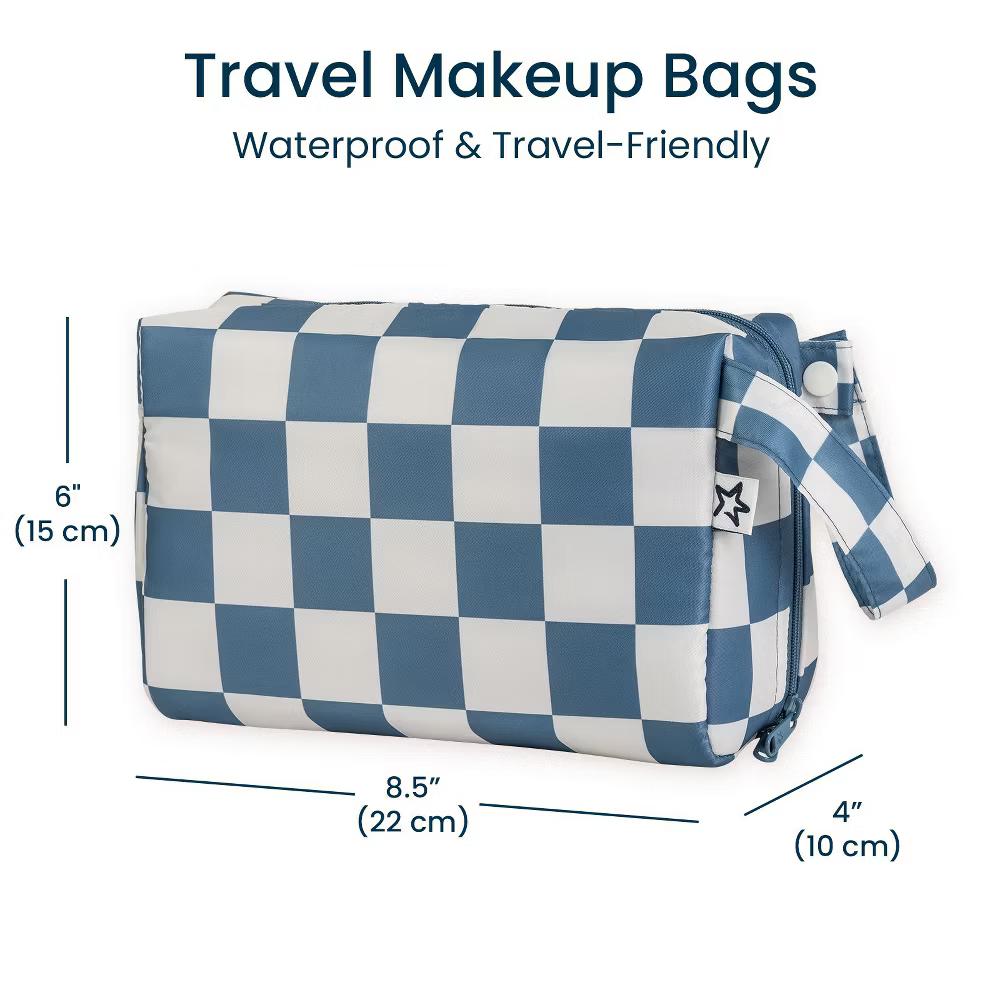 Waterproof Makeup Bag – Portable Travel Cosmetic Organizer with Handle and Secure Zipper - Image 26