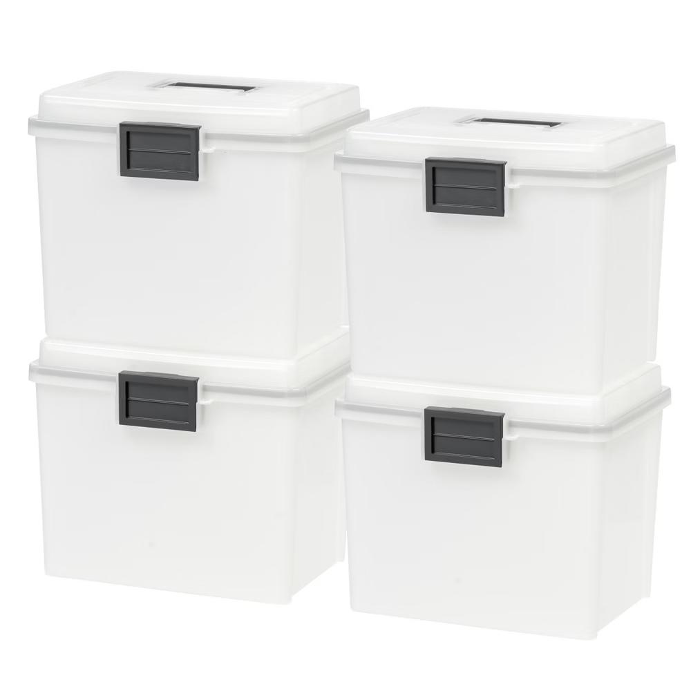 USA Portable Letter Size File Box with Handle for Hanging Folders - Image 21