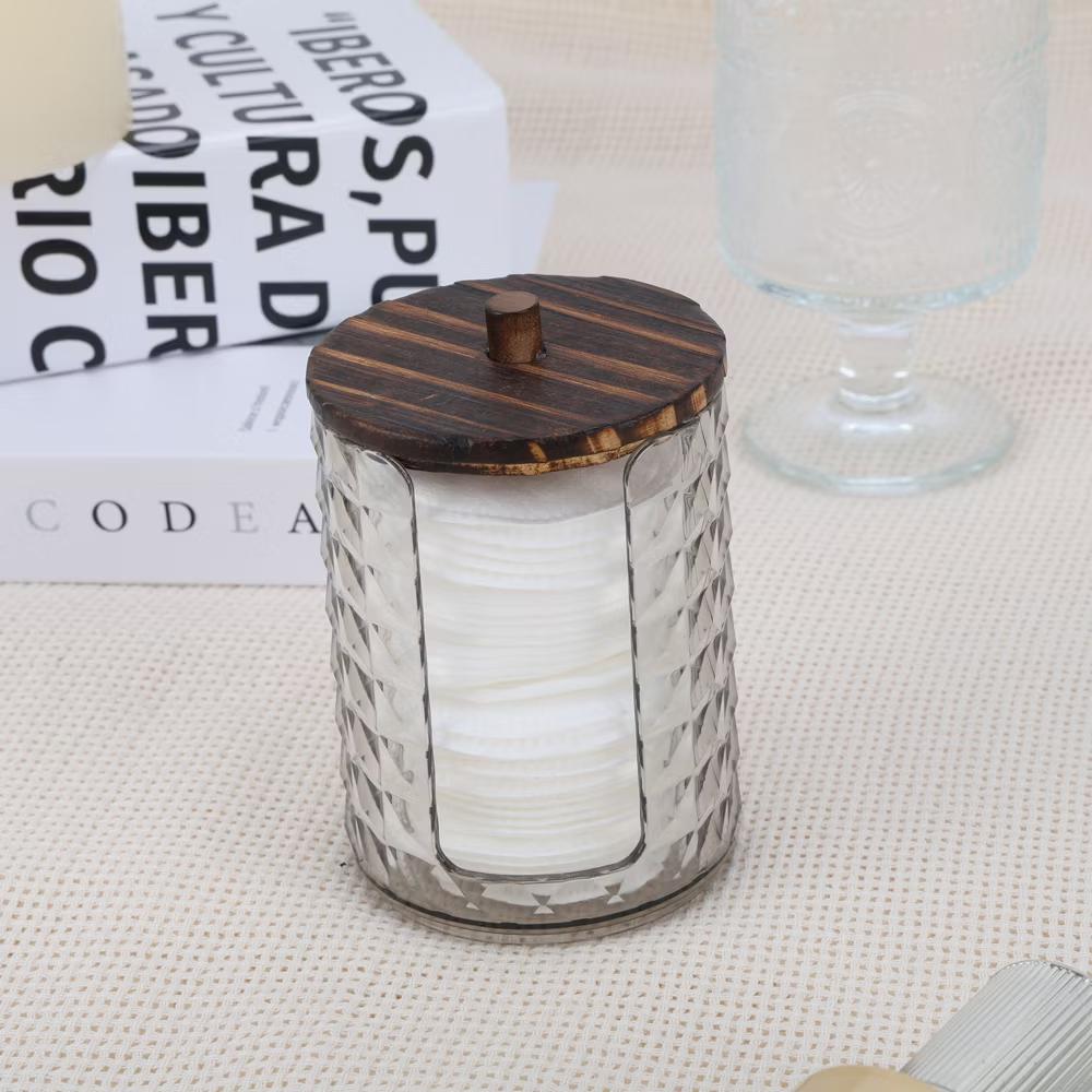 Compact Diamond-pattern Bath Canister 1 Pc - Image 2