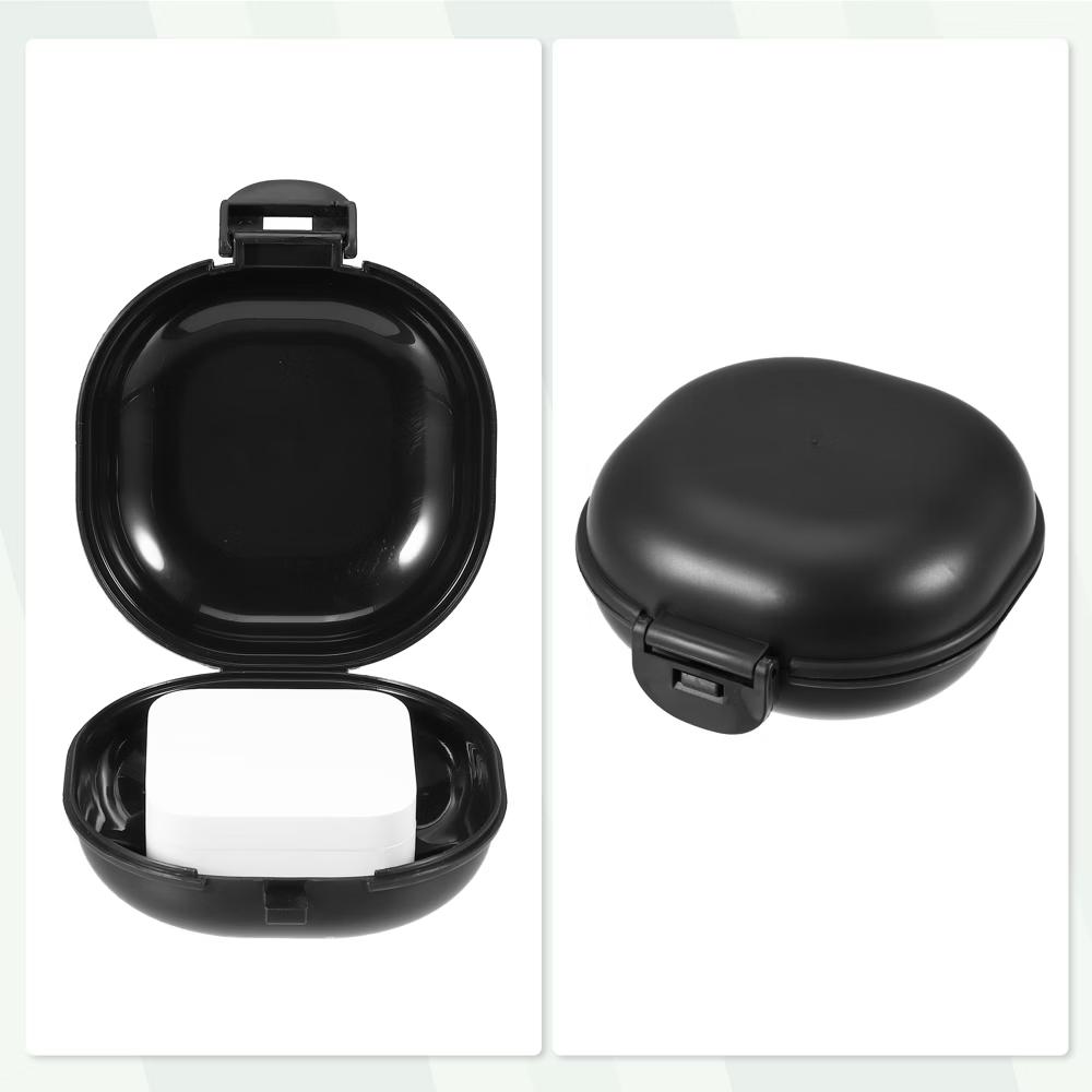 Travel Portable Soap Box 3.58"x3.46"x1.69" 2Pcs - Image 2
