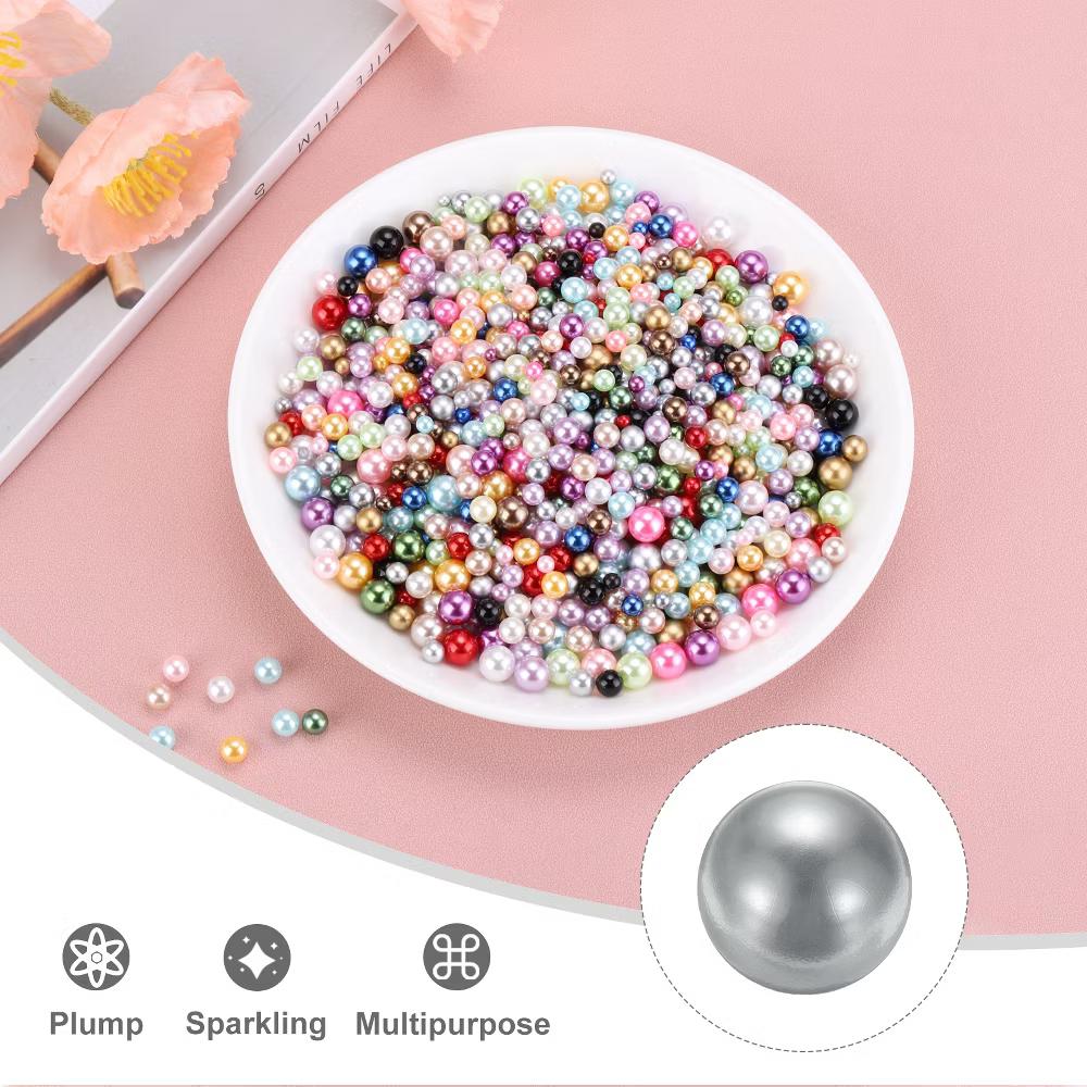 No Hole ABS Round Faux Pearl for Vase Fillers DIY Home Decoration 800 Pcs - Image 67