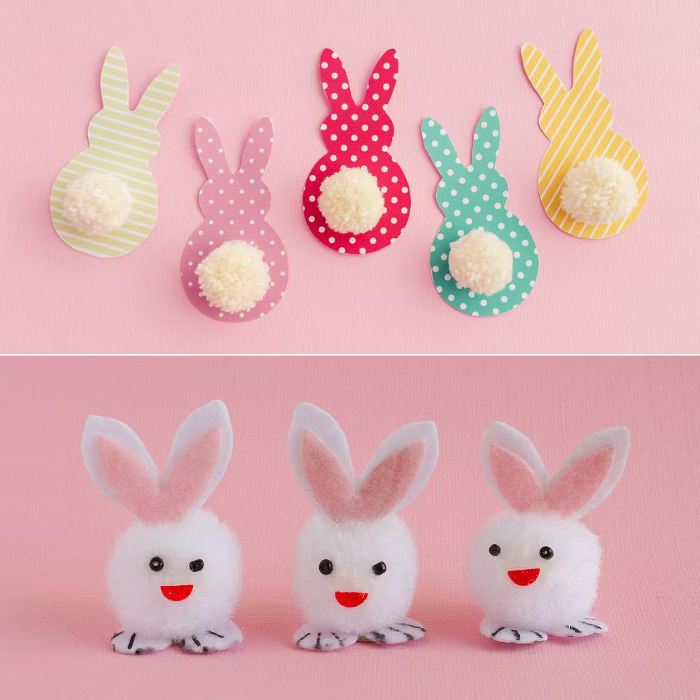 Creative DIY Craft Decorations Home Art Supplies Pom Poms 1.2" - Image 3