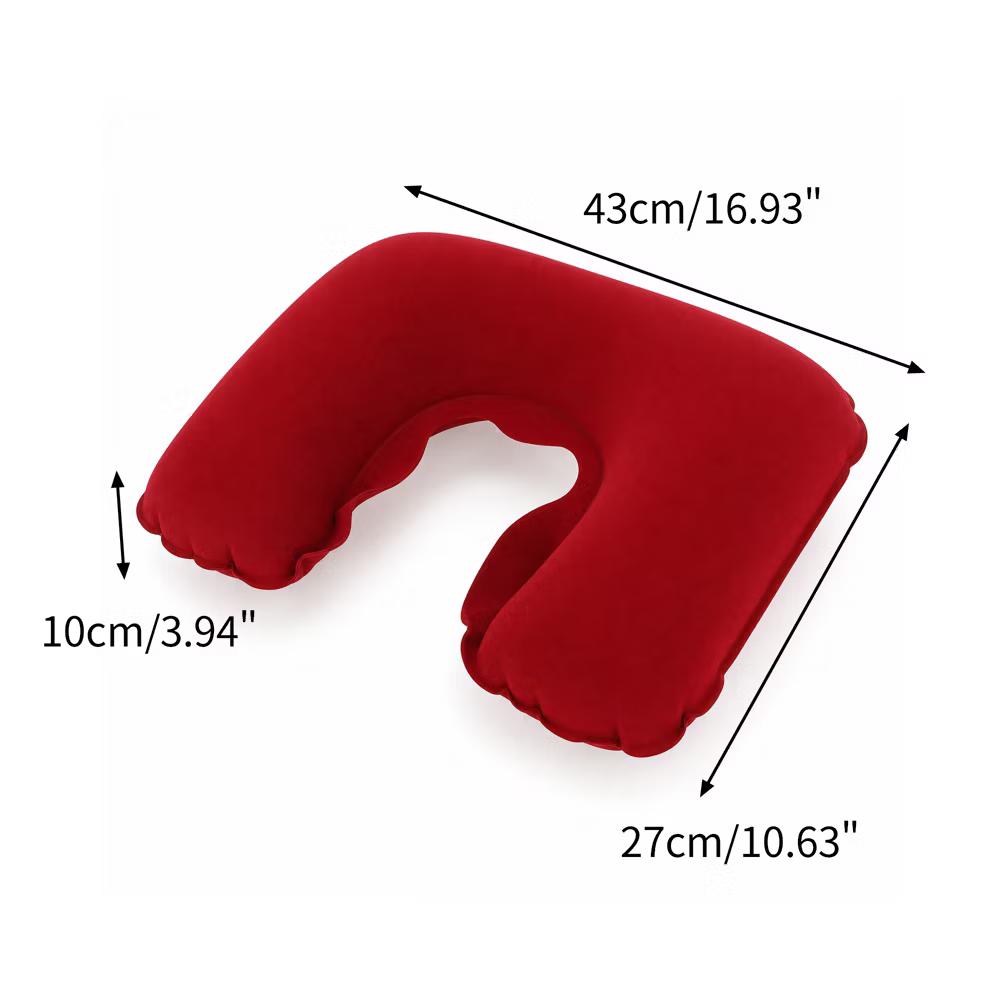 Comfortable Inflatable Travel Pillow with Eye Mask Earplugs 1 Set - Image 40